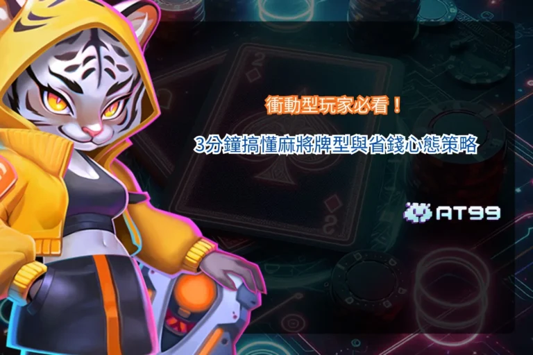 麻將牌型教學與新手省錢策略重點整理展示圖