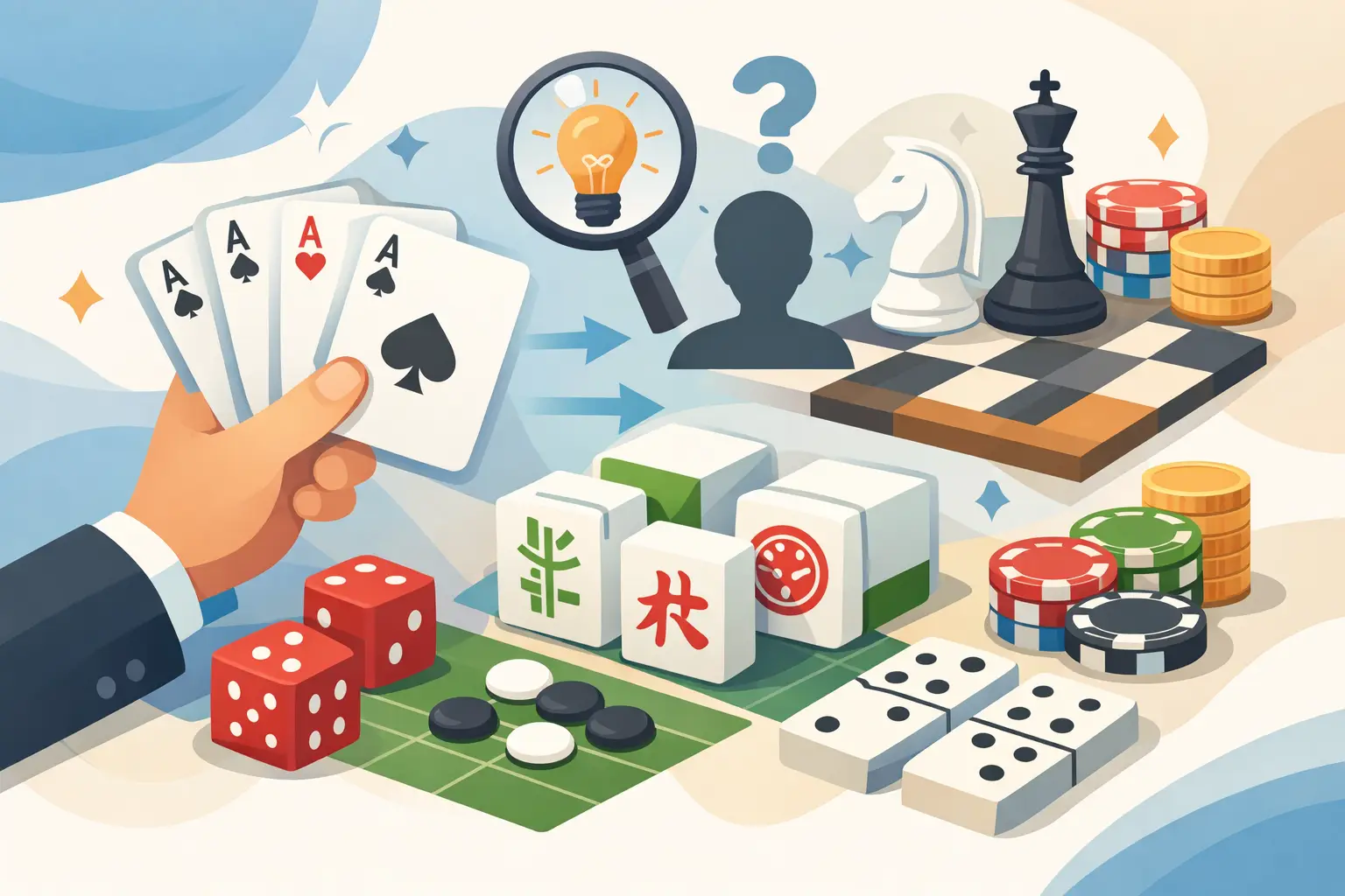 棋牌 遊戲 規則 快速入門一次看懂